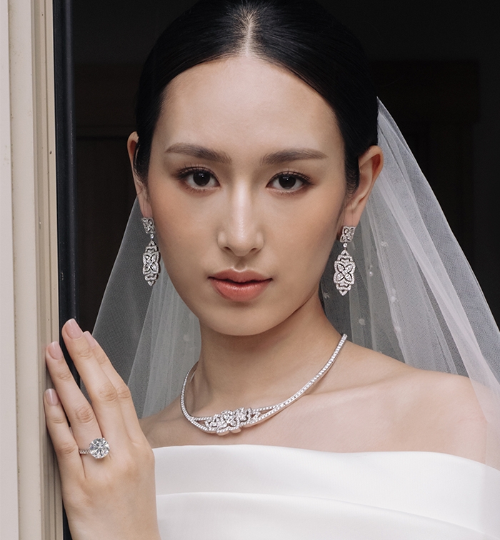 婚禮造型鑽飾配搭專輯 | DE BEERS JEWELLERS 訂婚鑽戒及婚嫁珠寶