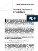 The Role of The Pedagogue in Galatians