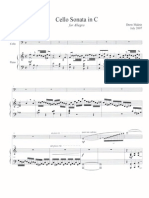 Cello Sonata (Maletz, Drew) Piano Score