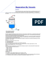 Gas Liquid Seperation by Vessels