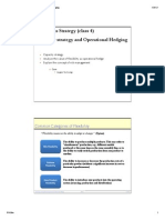 Operations Strategy (Class 4) Capacity Strategy and Operational Hedging