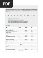 Course Synopsis: Topic Resource