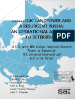 Strategic Landpower and A Resurgent Russia: An Operational Approach To Deterrence, A U.S. Army War College Integrated Research Project in Support of U.S. European Command and U.S. Army Europe