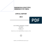 House Hearing, 113TH Congress - Congressional-Executive Commission On China Annual Report 2013