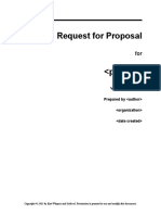 Request For Proposal Template