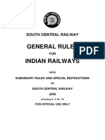 General and Subsidary Rules South Central Railway