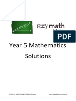 Ezy Math Tutoring - Year 5 Answers