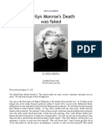 Marilyn Monroe's Death: Was Faked