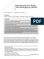 The Use of Ultrasound For Dogs and Cats in The Emergency Room AFAST TFAST