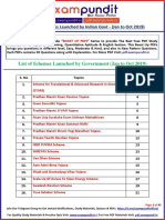 List of All Government Schemes PDF