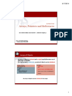 Lecture 4 - Arrays, Pointers and References