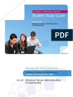 Student Study Guide: Windows Server Administration Fundamentals