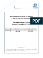 Standard Guideline For Carrying Out Operation During and After COVID19 Lockdown Version 02