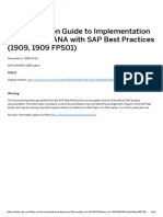 Administration Guide To Implementation of SAP S/4HANA With SAP Best Practices (1909, 1909 FPS01)