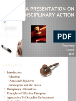 A Presentation On Disciplinary Action