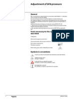 Adjustment of SF6 Pressure