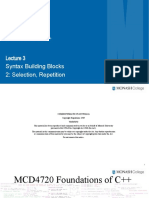 MCD4720 Fundamentals of C++