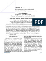 3D Modelling For Mechanized Tunnelling in Soft Ground-Influence of The Constitutive Model