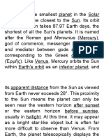 Fact About Planets