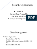 Network Security Cryptography