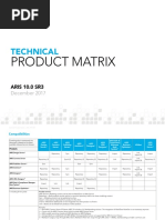 ARIS Technical Product Matrix