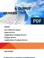 Input & Output Devices - Complete Chapter