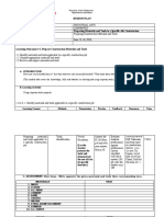 Session Plan Sector Qualification Title Unit of Competency Preparing Materials and Tools To A Specific Job Construction