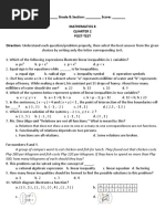 Quarter 2 Post-Test