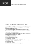 Construction Project Quality Plan (PQP)