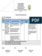 GENARD Individual Learning Monitoring Plan