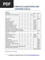 MPACC512 Advanced Fin Reporting Answer Bank 2022 