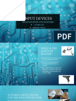 Input Devices: The Barcode Reader & The Touchscreen Victoria Tan Demonia Chung