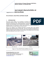 Pedestrian Movement Characteristics at