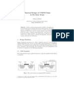 Physical Design of CMOS Chips in Six Easy Steps