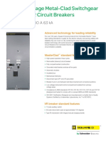 Medium Voltage Metal-Clad Switchgear With Type VR Circuit Breakers