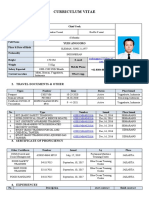 Curriculum Vitae: 1. Personal Data