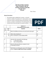 New Delhi Public School Class: XI Session: 2021-22 Informatics Practices (Code 065) Periodic Test-3 (Theory)