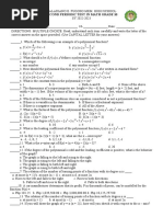 2nd Periodic Test Mathematics Grade 10 SY22-23