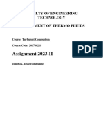 2023 Turbulent Combustion Assignment 2v1