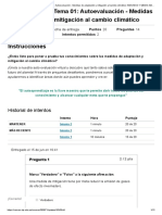 ? Semana 12 - Tema 01 - Autoevaluación - Medidas de Adaptación y Mitigación Al Cambio Climático - INDIVIDUO Y MEDIO AMBIENTE (30237)