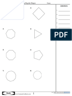 2 D Shapes Identify The Regular Shapes Shown