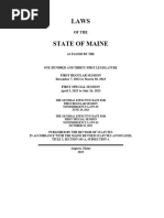 Laws of The State of Maine Passed by 131st Legislature