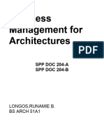 Business Management For Architectures SPPDOC204