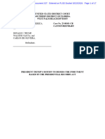 MOTION To Dismiss Indictment, Based On The Presidential Records Act by Donald J. Trump