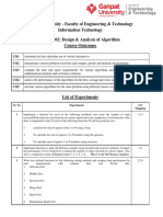 DAA-Practical List