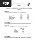 Acc5115 - Intermediate Financial Reporting Statement of Comprehensive Income and Changes in Owner'S Equity Problem A