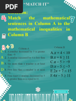 Linear Inequalities in Two Variables and It's Graph