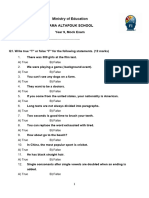 Grade 9, Mock Test 1