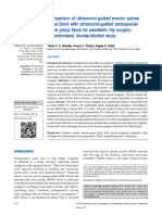 Plane Block With Ultrasound Guided Pericapsular Nerve Group Block For Paediatric Hip Surgery