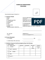 Formulir Permohonan Beasiswa: Identitas Pribadi